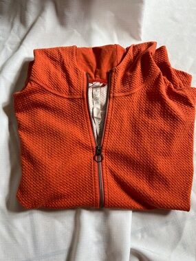 lululemon coral textured zip-front jacket